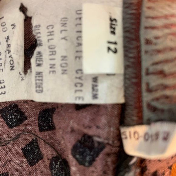 Vintage Mauve Midi Skirt Sz S - Picture 4 of 5